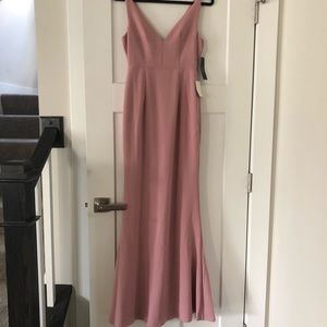 Lulus Melora maxi dress in dusty rose